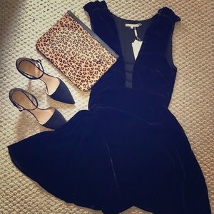 NWT Urban Outfitters Bryon Velvet Midi Dress